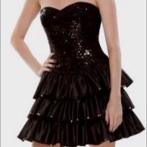 Black Betsy Johnson Evening Cocktail Dress ✨